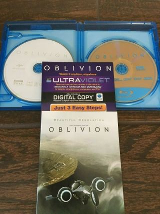 RARE Oblivion Target Exclusive Blu - Ray DVD Digital Movie w Lenticular Slipcover 4