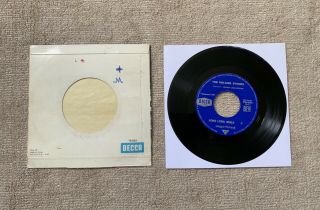 The Rolling Stones Rare 1st Press Paint it Black 1966 French Decca 45 PS VG,  /VG, 3