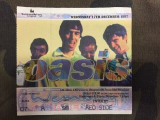 Oasis Rare Gig Ticket Wembley Arena London 17 Dec 1997