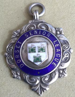 Sterling Silver Dorset Seniors League Winners 1948 - 9 Medal Rare