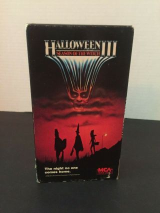 Halloween 3 Season Of The Witch Vhs Mca 1987 - Halloween 3 Vhs Rare