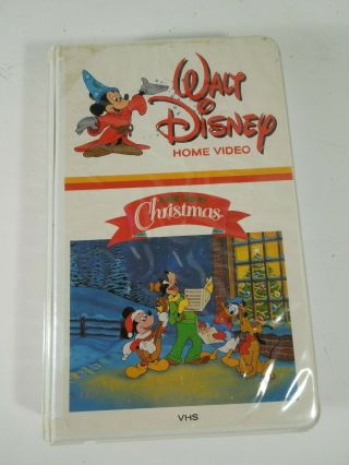 " A Walt Disney Christmas " 1982 Clamshell Vhs Rare