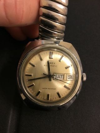 Vintage Rare 1970s Timex Automatic Men 