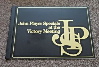 Rare & Collectable 1972 John Player Victory Meeting Brochure In