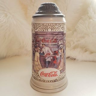 1994 Vintage Coca Cola Collectible Beer Stein By Ceramarte (brazil) 26438 Rare
