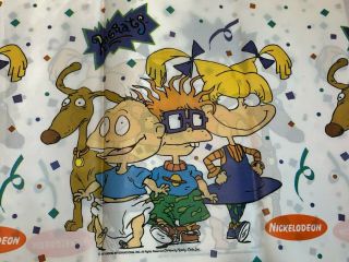Vintage Rare 1997 Nickelodeon Rugrats Plastic Party Tablecover 54 " X 96 "