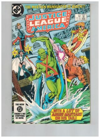 Justice League Of America 228 Martian Manhunter Vs Aquaman Rare Battle Vf 1984