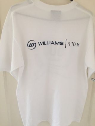 Official Team Issue Williams F1 600 Race T - shirt Rare Small 3