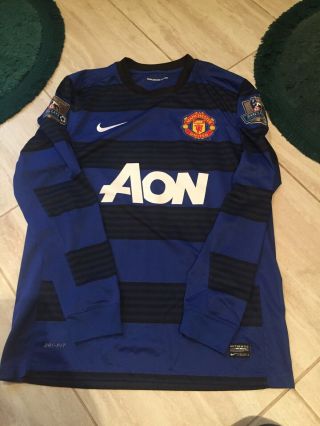 Vintage Rare Manchester United Long Sleeve Shirt 2011 - 12 Man Utd Aon Jones 4