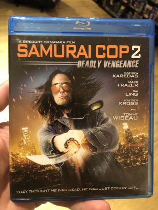 Samurai Cop 2: Deadly Vengeance Blu - Ray/ Dvd 2 Disc Rare Action Tommy Wiseau