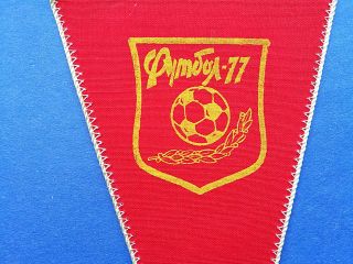 FOOTBALL CLUB SPARTAK MOSCOW RUSSIA VINTAGE RARE 1973 ' s PENNANT (23x12) 4