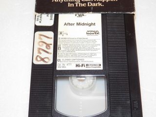 HORROR AFTER MIDNIGHT VHS TAPE CBS FOX 1990 MGM/UA RARE OOP 3