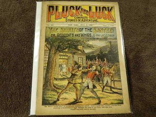 Rare July 6,  1904 Pluck And Luck 318 Pulp Revolutionary War Dime Store Novel