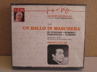 Verdi - Un Ballo In Maschera - Renato Cellini - 2 Cd - V.  Rare - Giuseppe Di Stefano