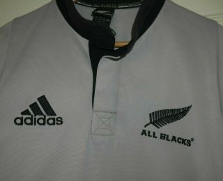 VINTAGE ZEALAND AWAY RUGBY SHIRT MENS LARGE 2003 WORLD CUP RARE ADIDAS E101 4