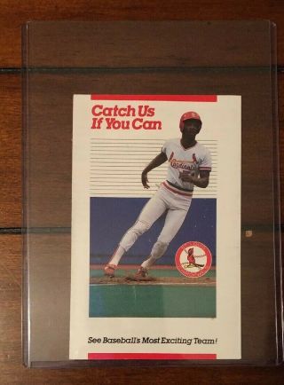 Rare 1986 St Louis Cardinals Baseball Guide“catch Us If You Can” Ozzie Smith Hof