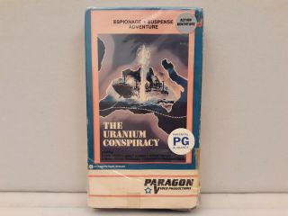 The Uranium Conspiracy Vhs (paragon Video,  1982) Rare/oop Action