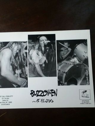 Buzzoven B&w 8x10 Promo Picture 1997 Rare,  Eyehategod,  Weedeater