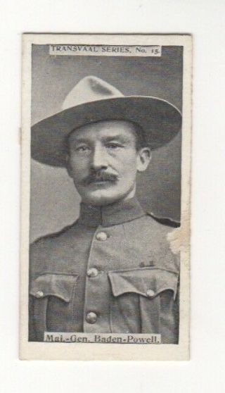 Rare Wills Transvaal Boer War Card,  C1900.  Scouting.  Lord Baden - Powell