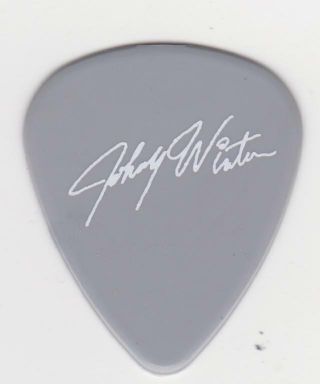 Rare Collectible Johnny Winter Signature Guitar Pick Pewter Jdw Blues Great