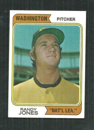 1974 Topps 173 Randy Jones Washington Padres Variation - Rare - - Vg - Ex