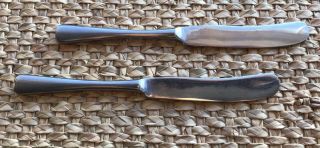 2 Rare Housley Penthouse 7 3/4cm Butter Knives Vintage Cutlery