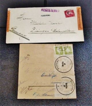 Nystamps Germany Stamp Early Cover Rare Seal Paid: $50