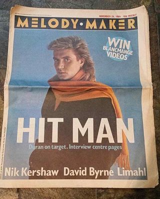 Duran Duran Melody Maker November 24,  1984 Rare