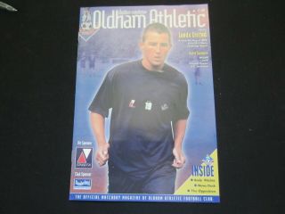 2000 - 01 Rare Friendly Oldham Athletic V Leeds United
