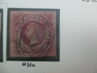 Nsw Stamps: 1/ - Red Diadems Imperf Rare (f233)