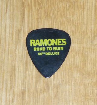 Ramones Road To Ruin Guitar Pick (2018) Rare 40th Anniversary Promo Misfits