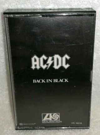 Music Cassette Tape Vintage Rare A.  C.  Dc Rock N Roll Back In Black