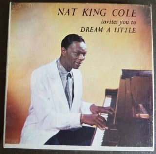 Rare Nat King Cole Invites You To Dream A Little Reel To Reel 3 3/4 Tape Vgc