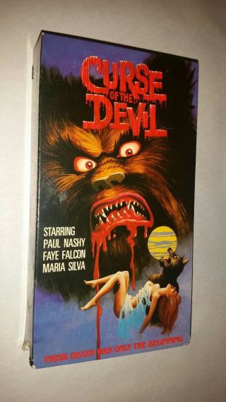Curse Of The Devil Vhs (1989) - Rare Horror