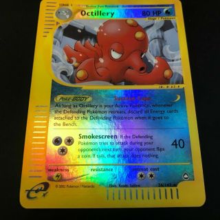 Octillery - 26/147 - Rare - Reverse Holo Nm - Pokemon G2 - Aquapolis