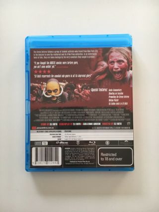 The Green Inferno (Blu - ray,  2016) Eli Roth Cannibal Horror Rare & OOP Like 2