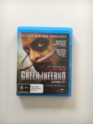 The Green Inferno (Blu - ray,  2016) Eli Roth Cannibal Horror Rare & OOP Like 4