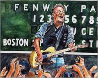 Rare Bruce Springsteen 16x20 Fenway Park Boston Concert Poster