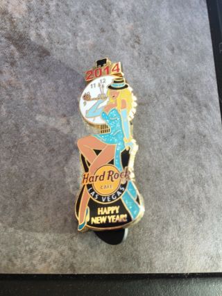 Hard Rock Cafe Rare 2014 Happy Year Las Vegas Pin