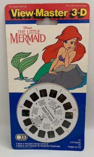 Vintage 1991 The Little Mermaid View - Master 3d Movie Reels Rare