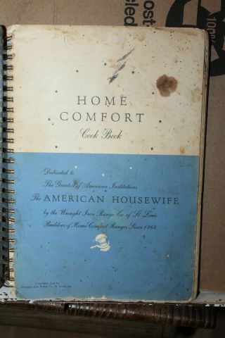 1938 Home Comfort Wrought Iron Range Co.  St.  Louis MO Cookbook Rare Missouri 2