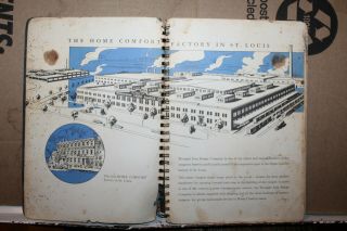 1938 Home Comfort Wrought Iron Range Co.  St.  Louis MO Cookbook Rare Missouri 3