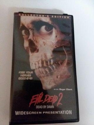 Evil Dead 2vhs Widescreen,  1987 Clamshell Rare