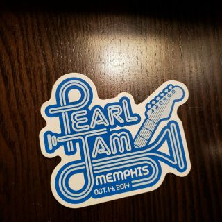 Pearl Jam Sticker Rare Memphis Eddie Vedder