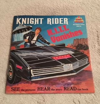 Knight Rider K.  I.  T.  T.  Vanishes Kids Story Record And Book Set.  Like,  Rare.