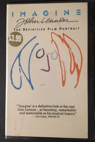 Vintage 1980’s Imagine John Lennon The Definitive Film Portrait Beta Video Rare