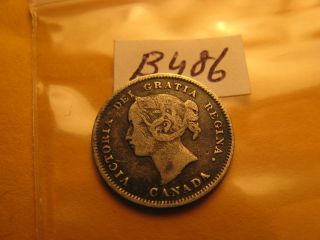 1897 Canada Rare Five Cent Coin Id B486
