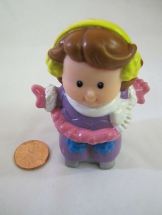 Rare Fisher Price Little People Winter Holiday Christmas Ice Skater Girl 1998 2