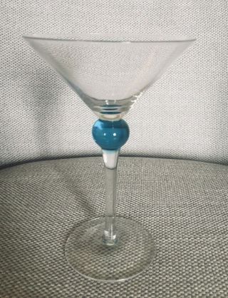 Vtg.  Rare Bombay Sapphire Martini Glass (1)
