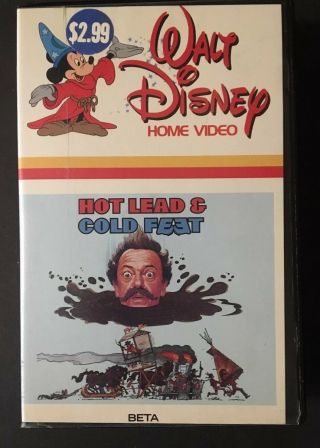 Vintage 1980’s Disney Hot Lead & Cold Feet Cassette Movie Beta Video Rare
